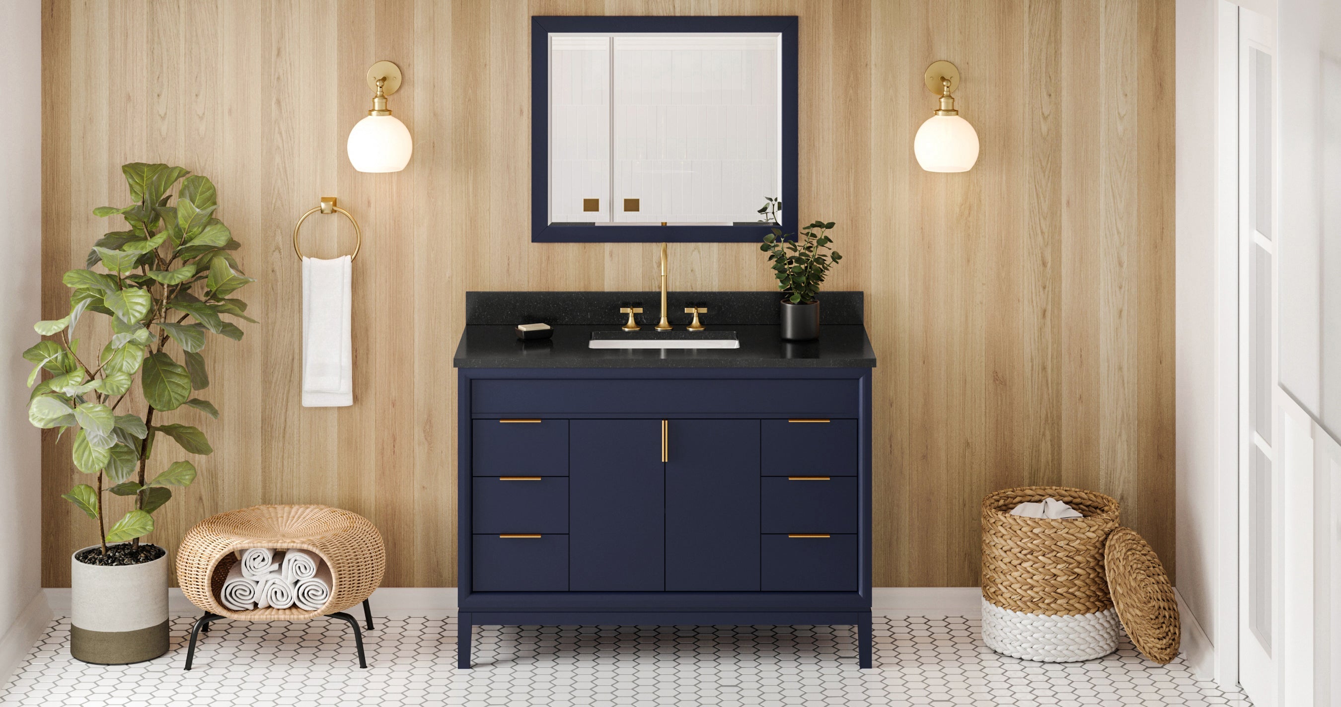 48" Theodora Vanity – Hale Blue