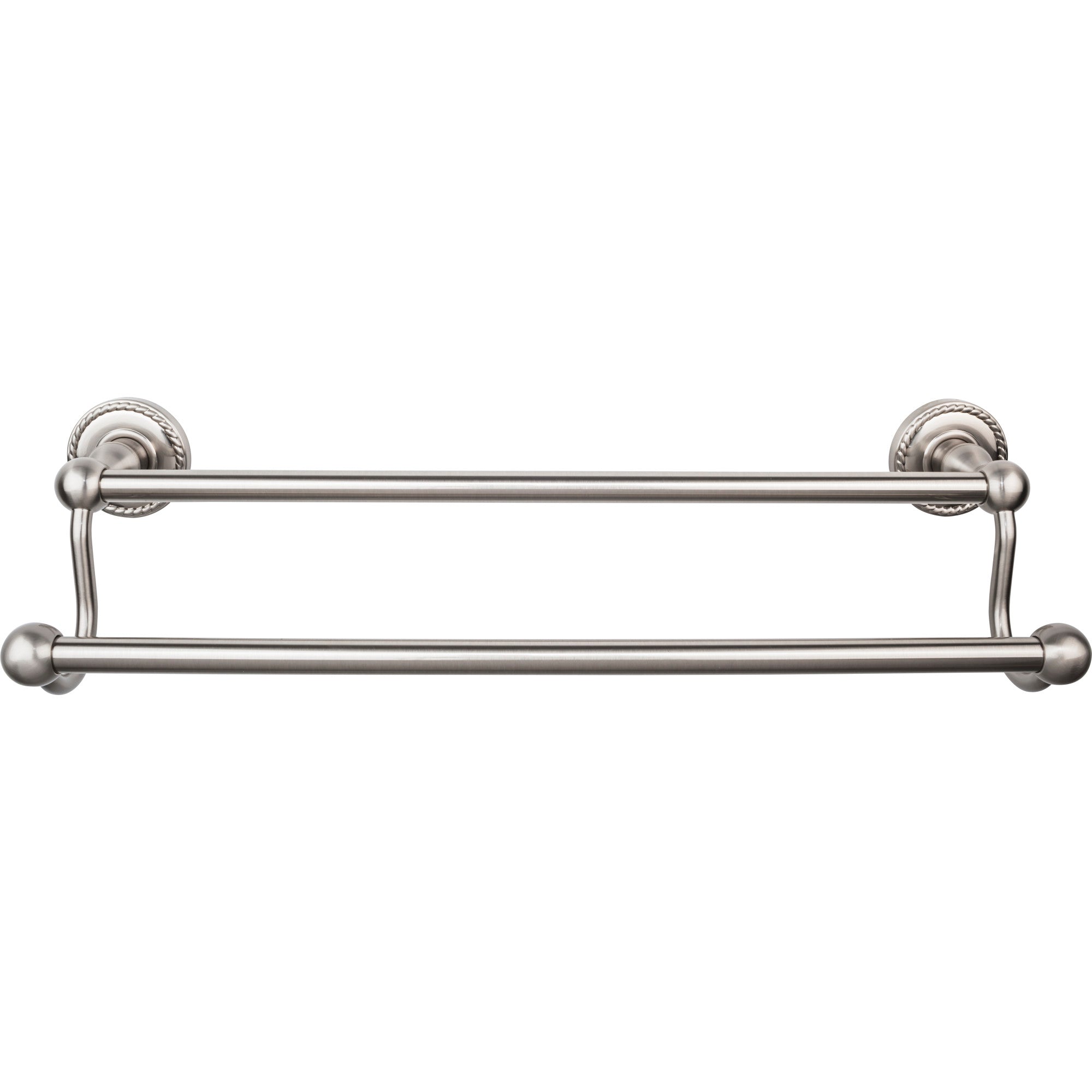 TOP BATH (R) Edwardian Bath Double 20 1/2" Wall Mounted Towel Bar - Brushed Satin Nickel