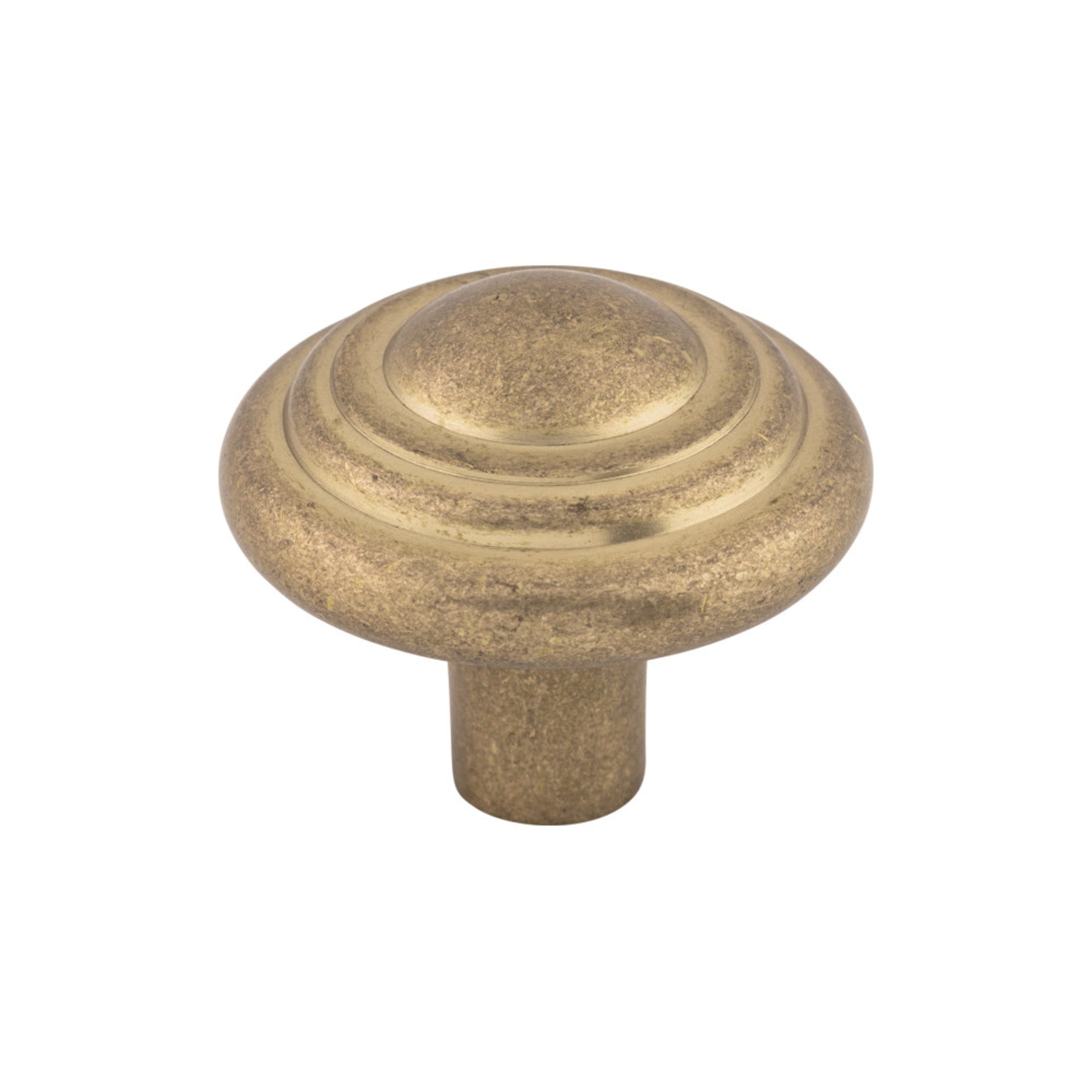 Aspen Button 1 3/4" Diameter Round Knob - Light Bronze