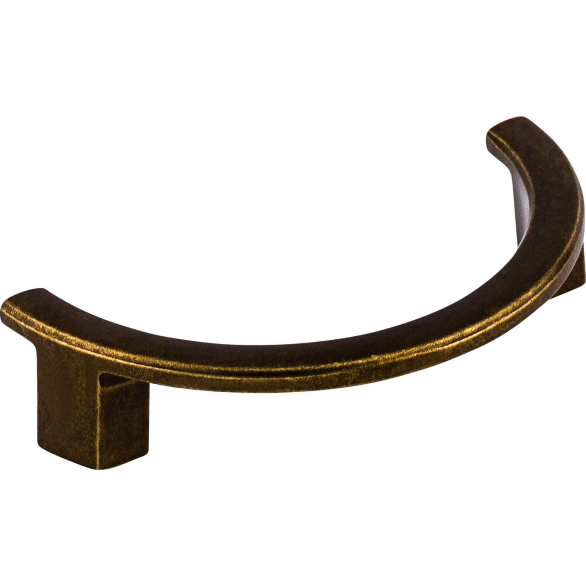 Half Circle Open 3 1/2" Center to Center Finger Pull - German Bronze