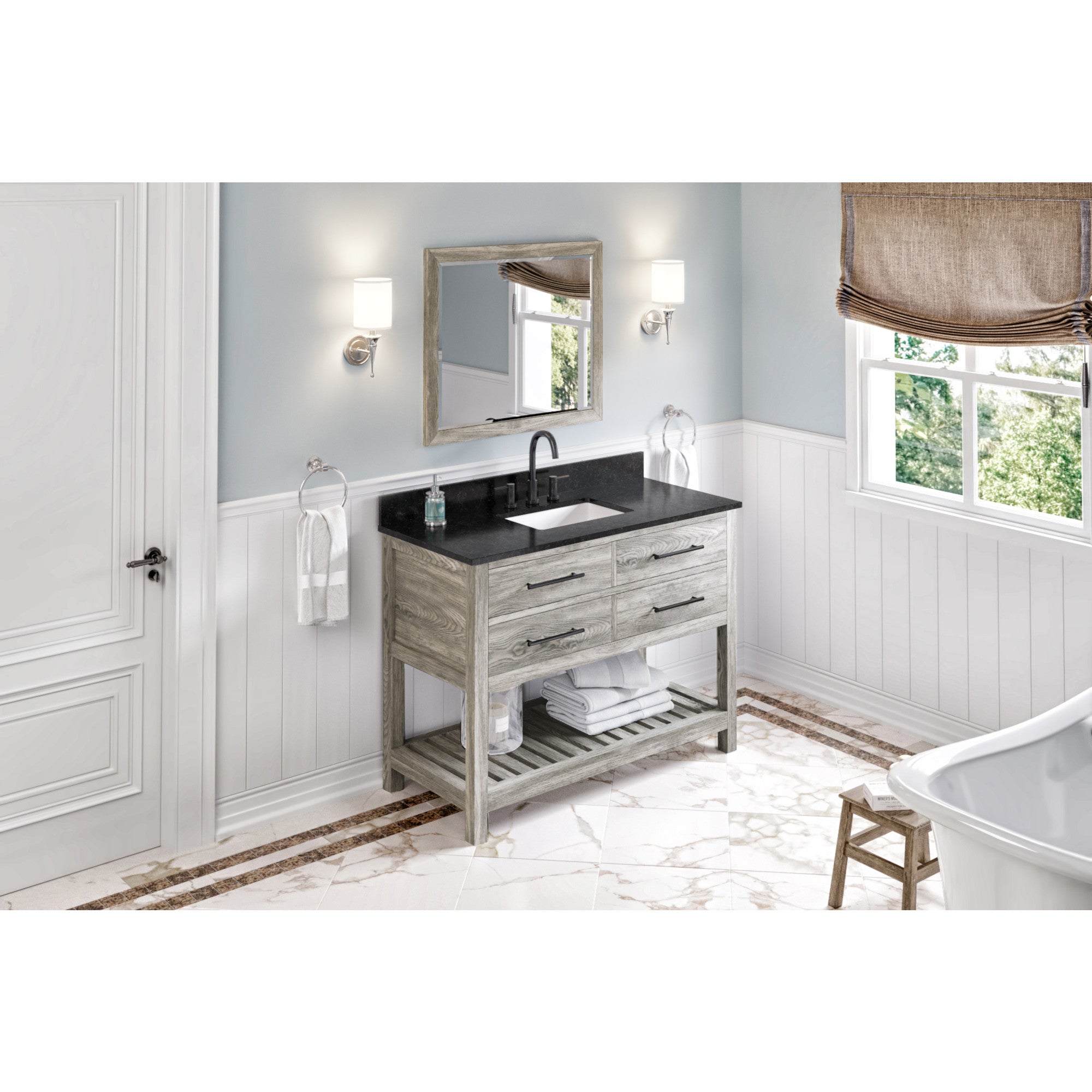 48" Wavecrest Vanity – Weathered Grey