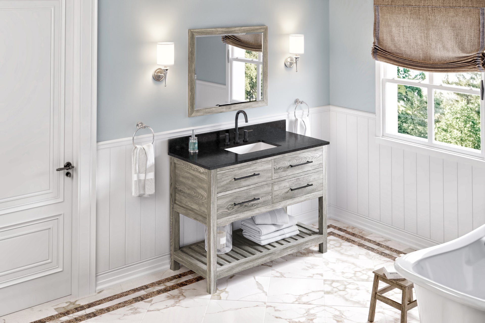 48" Wavecrest Vanity – Weathered Grey