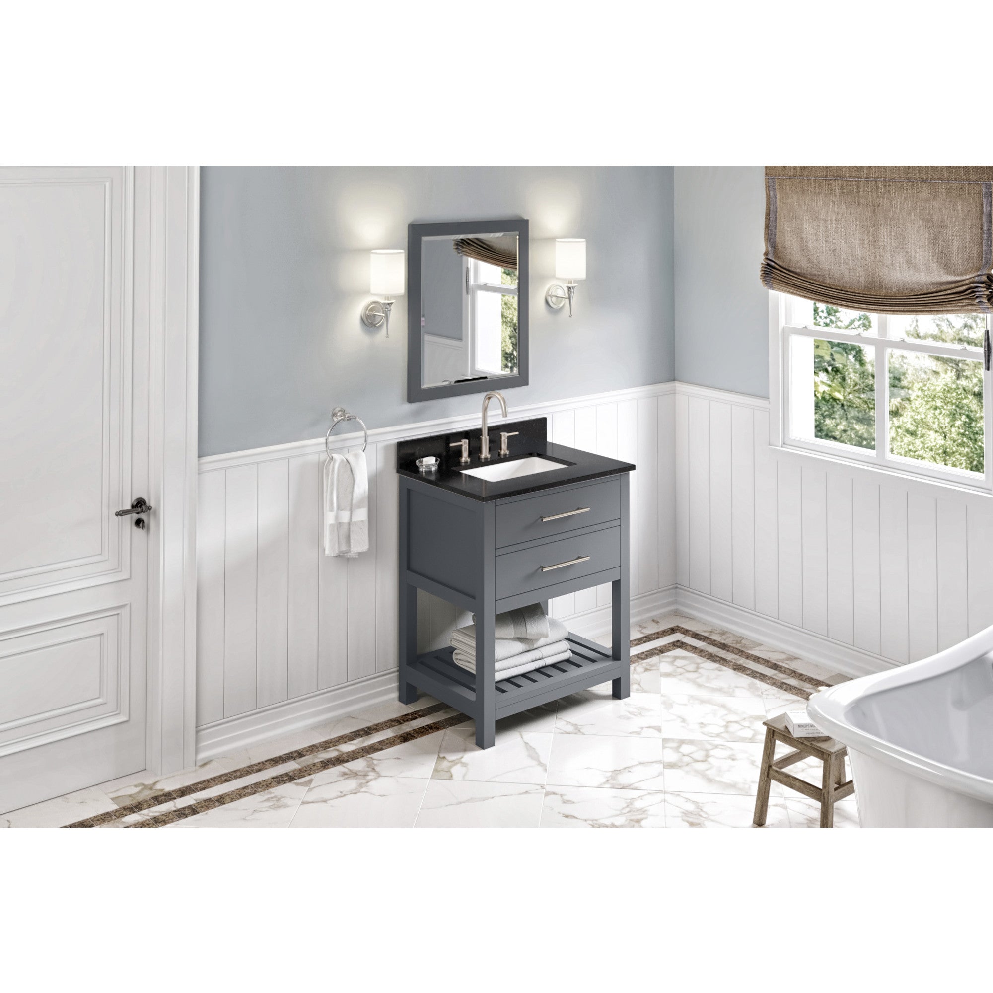 30" Wavecrest Vanity – Grey