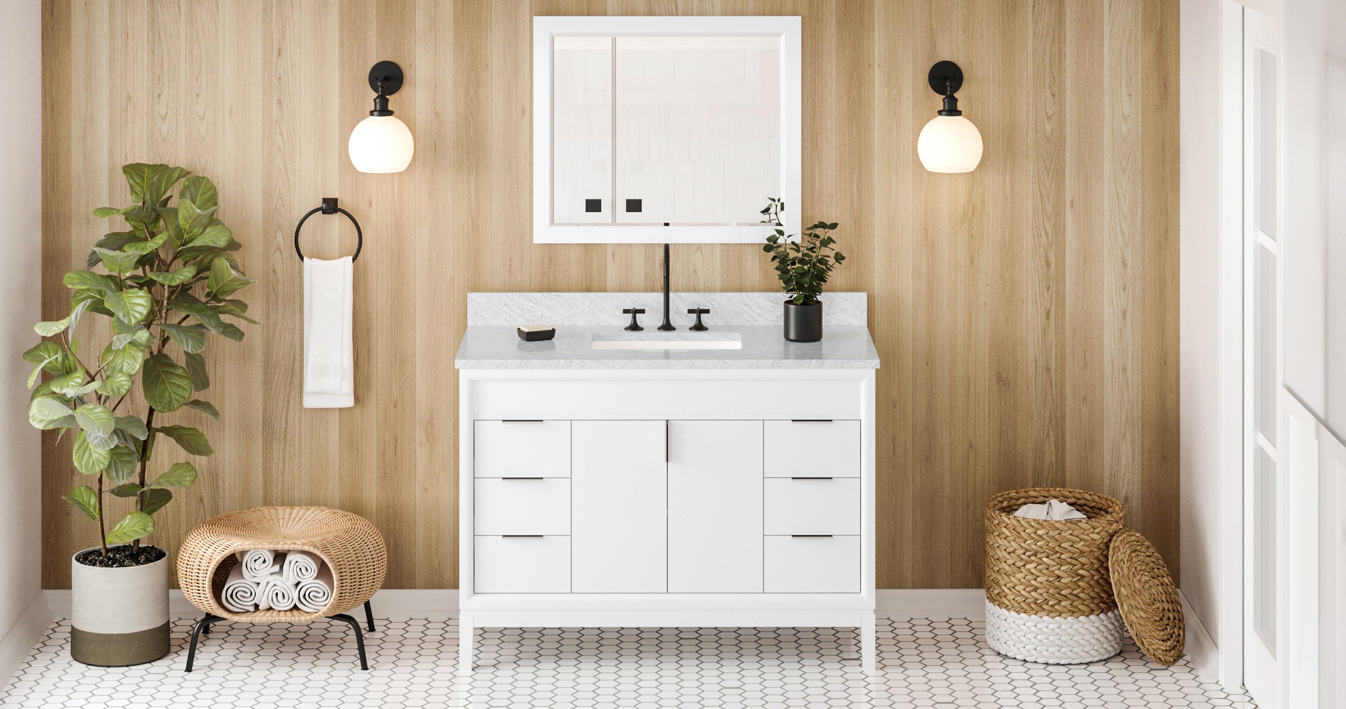48" Theodora Vanity – White