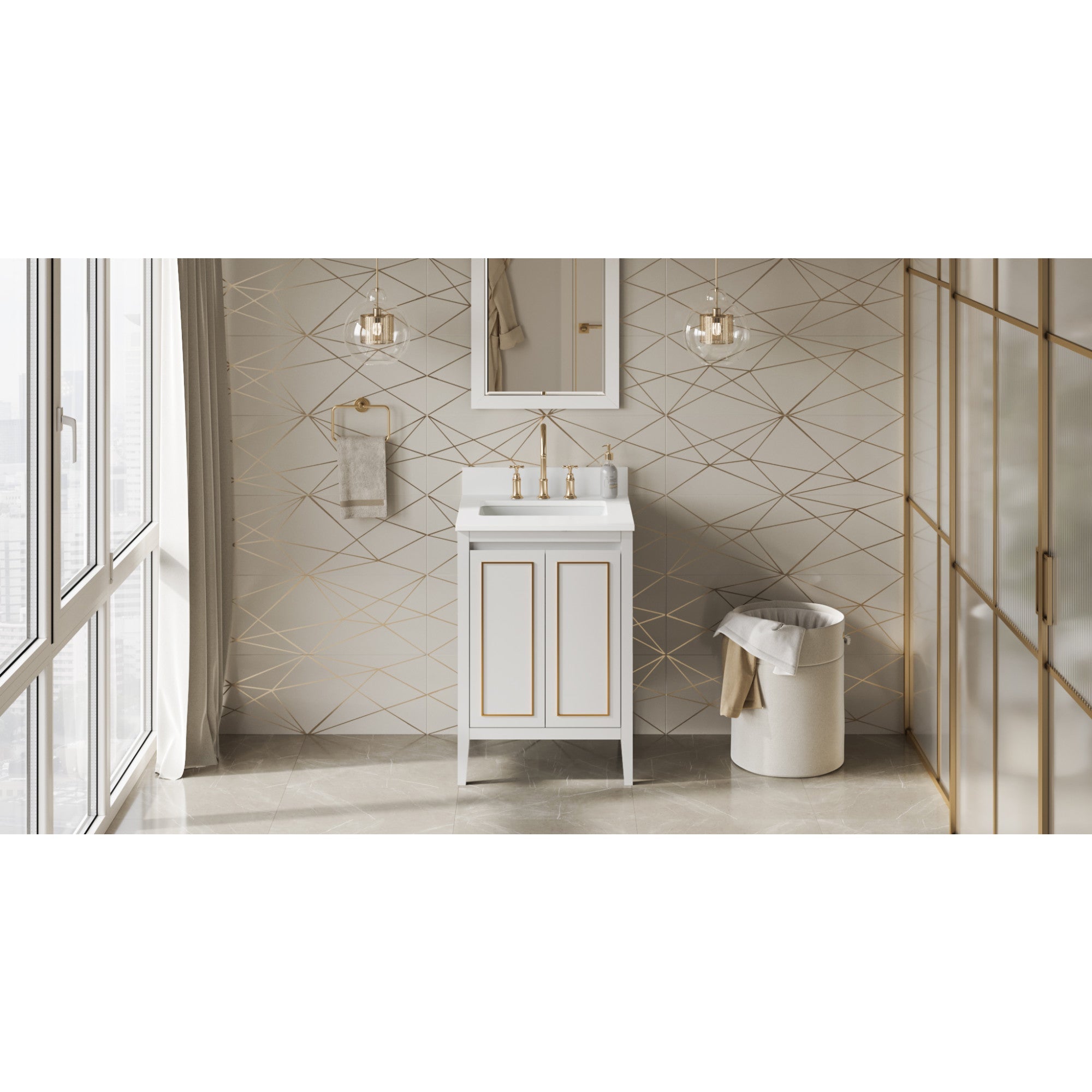 24" Percival Vanity – White