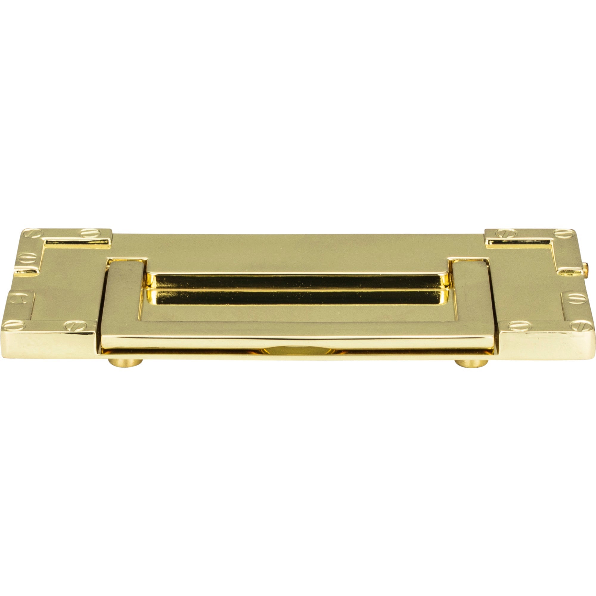 Campaign Drop Handle - Polished Brass