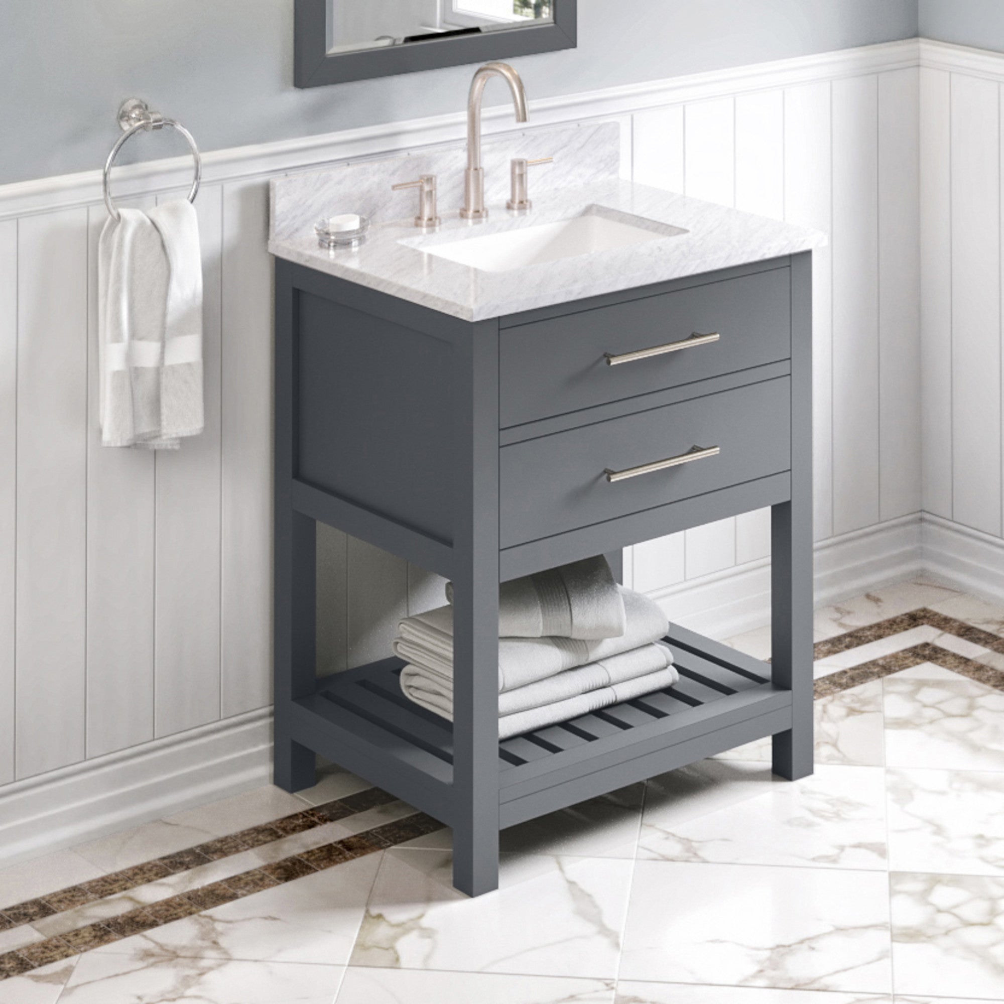 30" Wavecrest Vanity – Grey