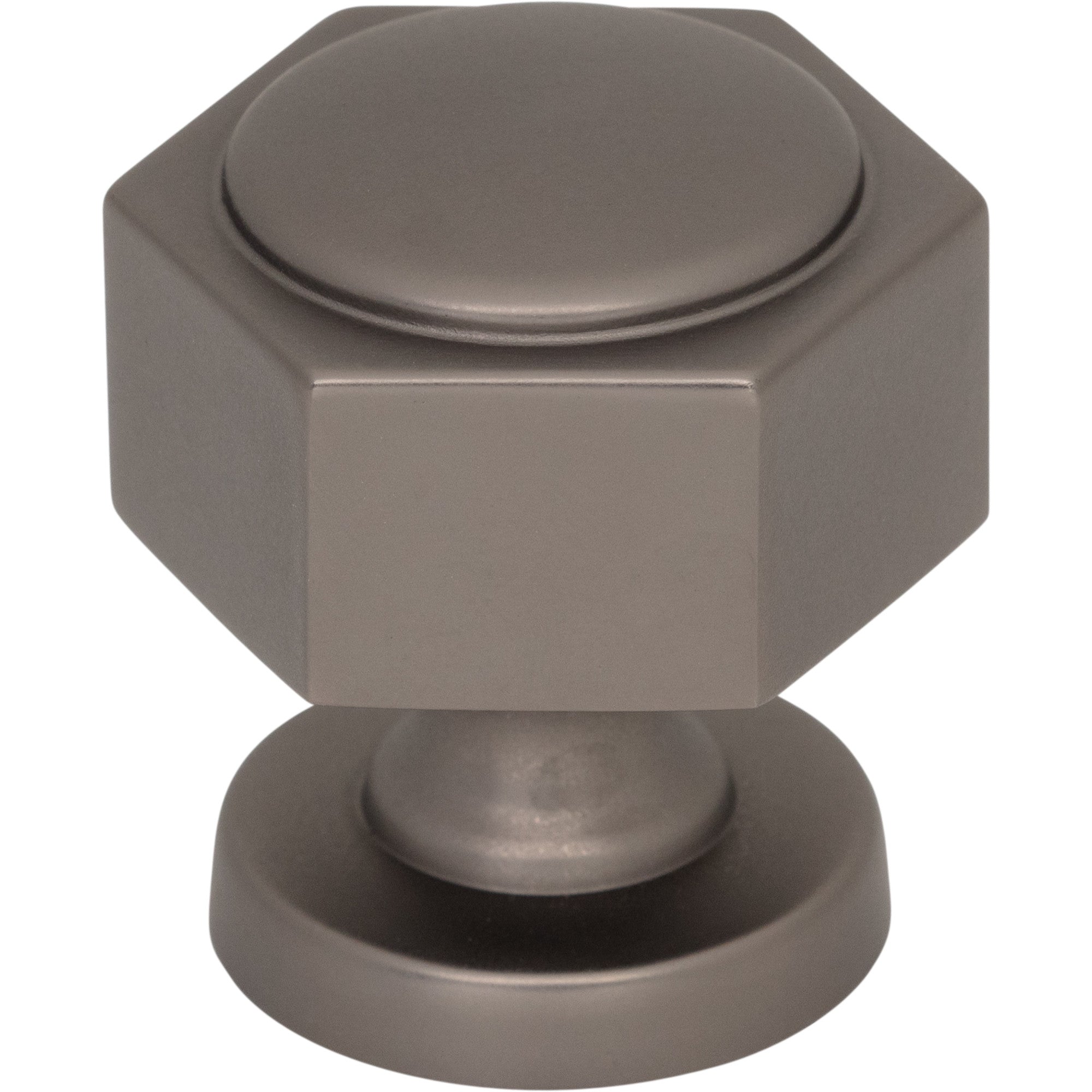 Stanmore 1 1/4" Length Geometric Knob - Ash Gray
