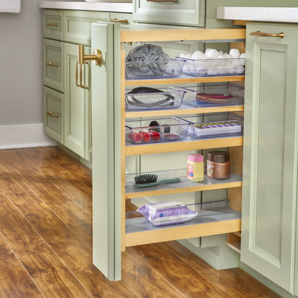 6" Vanity Base Filler Pullout - TO BE USED IN CONJUNCTION WITH AN F642 (TRIMMED)