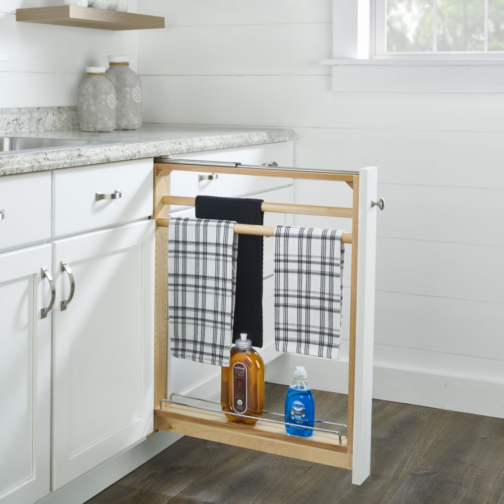 6" Base Filler Towel Bar Pullout NOTE: TO BE USED IN CONJUNCTION WITH AN F642 (TRIMMED)