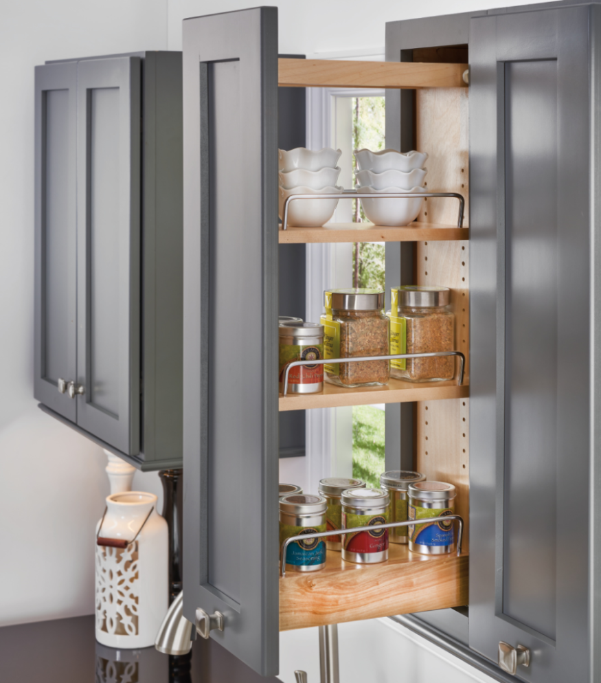 Wall Cabinet Shelf Pullout with Ball Bearing Soft-Close (Fits 9"W x 30"H Wall Cabinet) NOTE: FITS A W0930