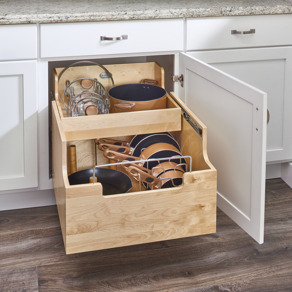 Base Cabinet Cookware Pullout Organizer (Fits 18" Base) Note: Fits a B18