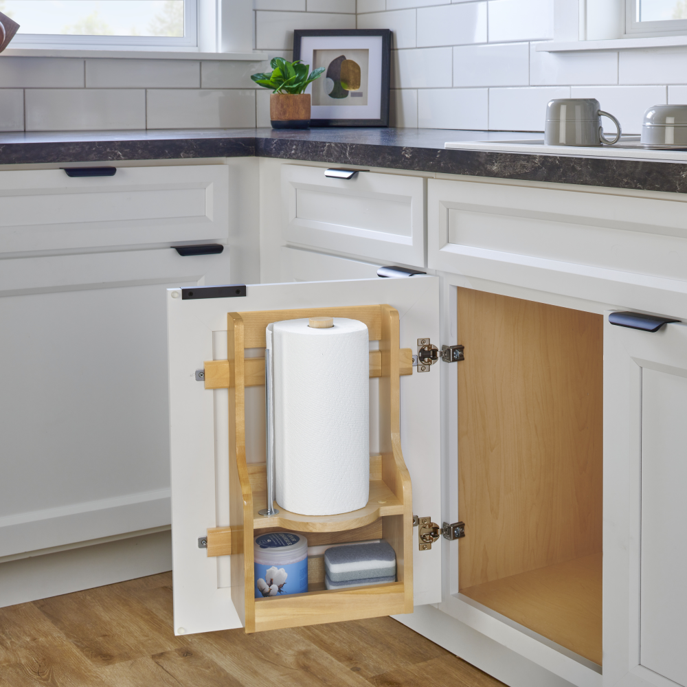 Paper Towel Door Mount Cabinet Organizer