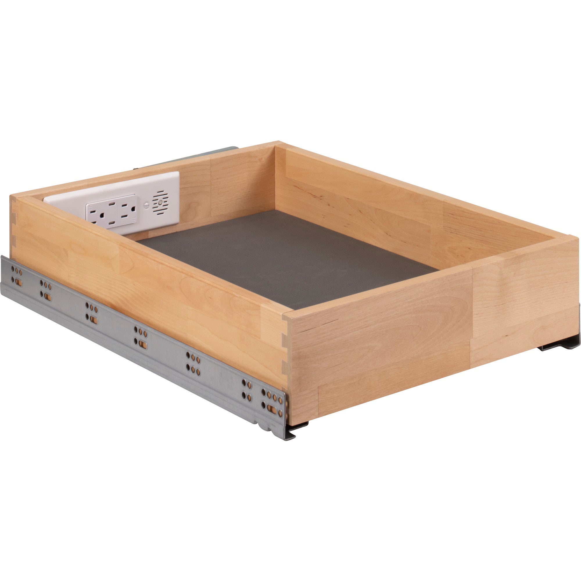 15" Charging Drawer for Kitchen with In-Drawer Outlets & Charging Ports