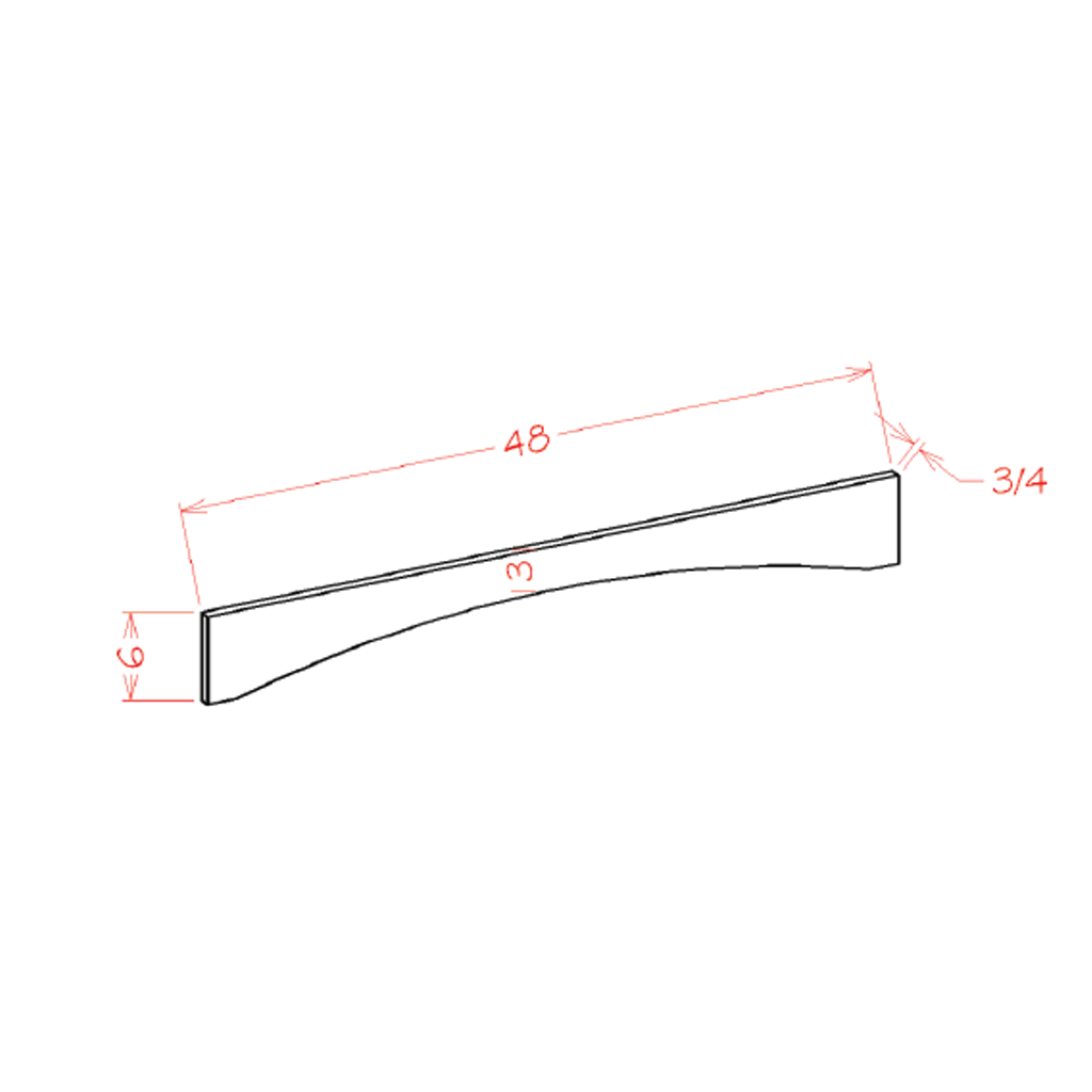 Oxford Cashmere 48" x 6" Valance (VASH48)