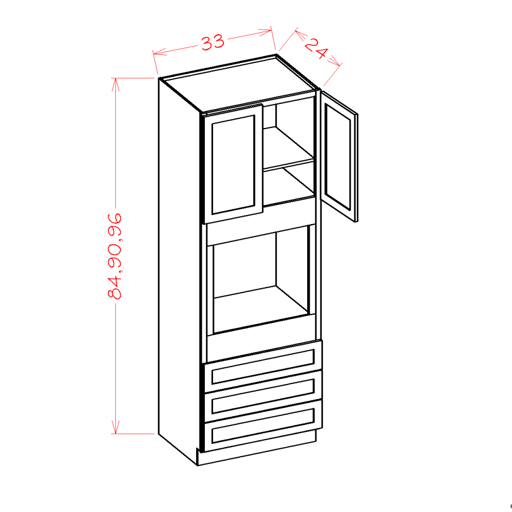 Oxford Cashmere Oven Cabinet