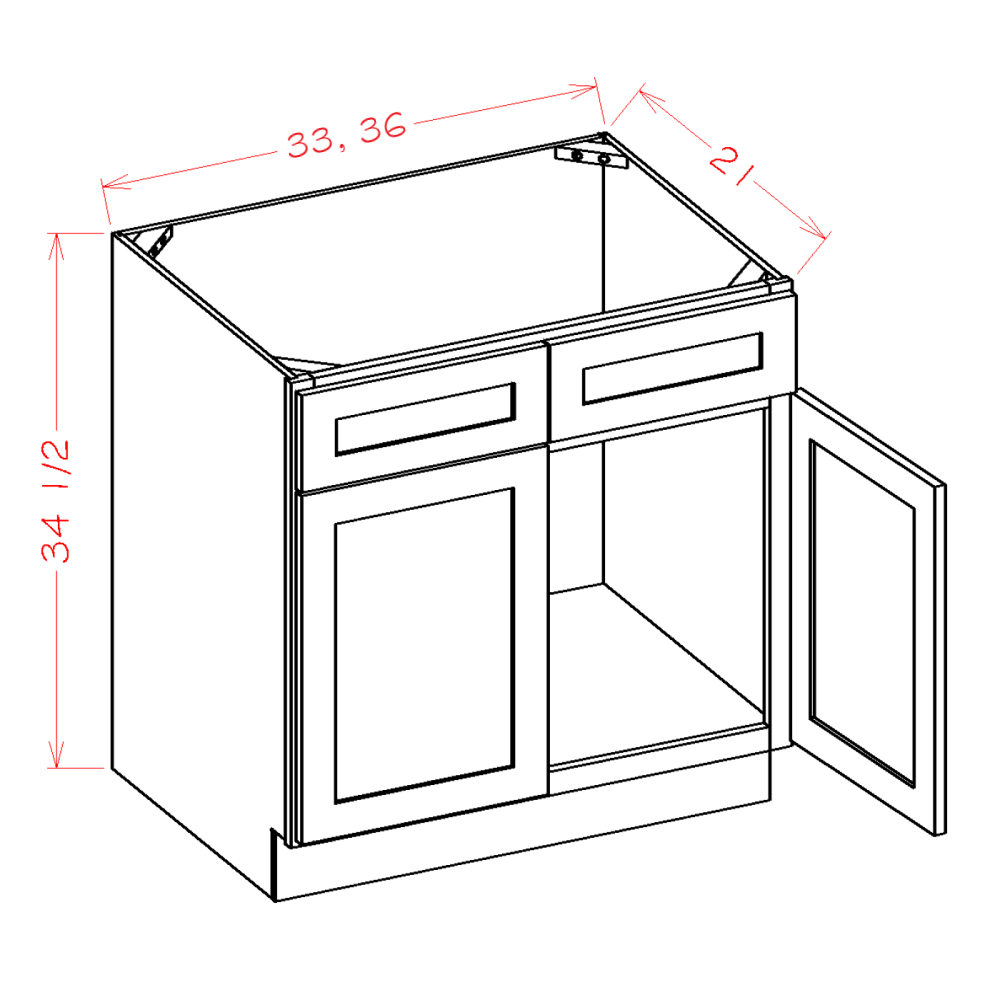 Oxford Cashmere Vanity Sink Base Cabinet
