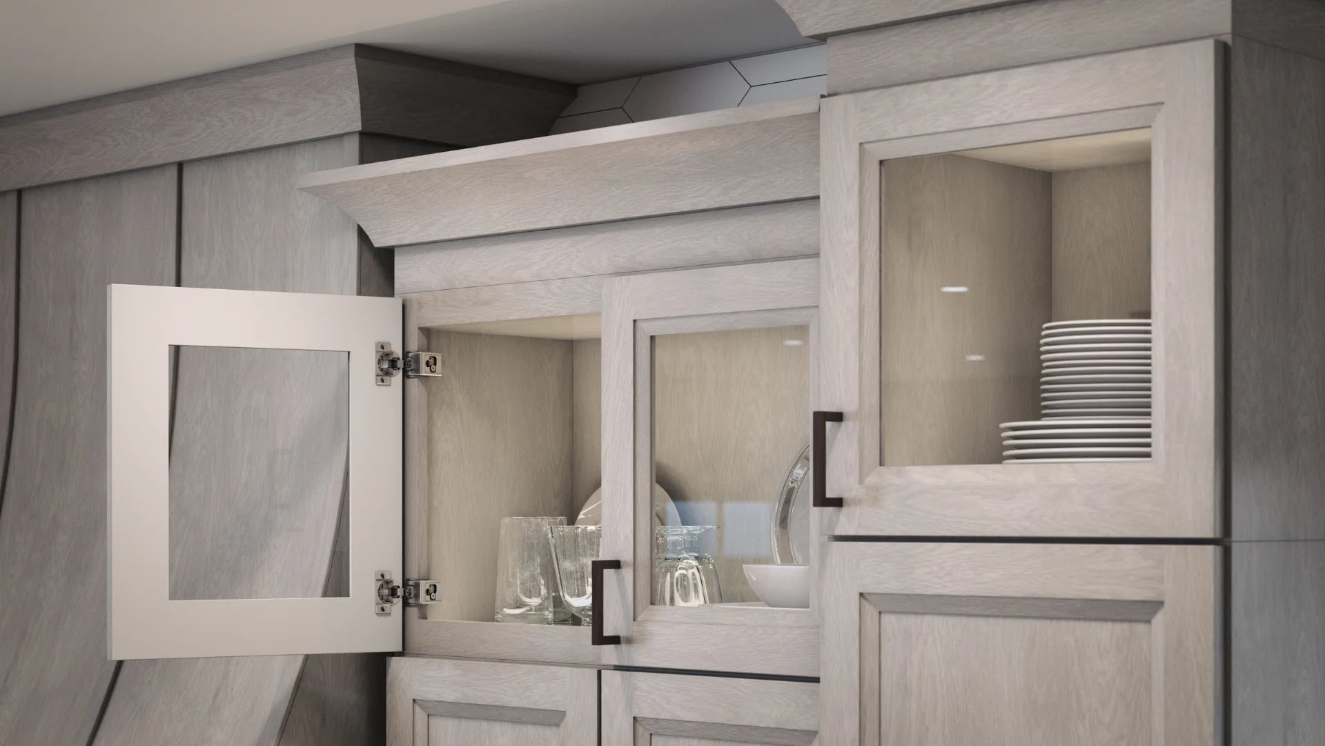 Oxford Mist 9" x 34.5" Base Spice Cabinet (BT9PO)
