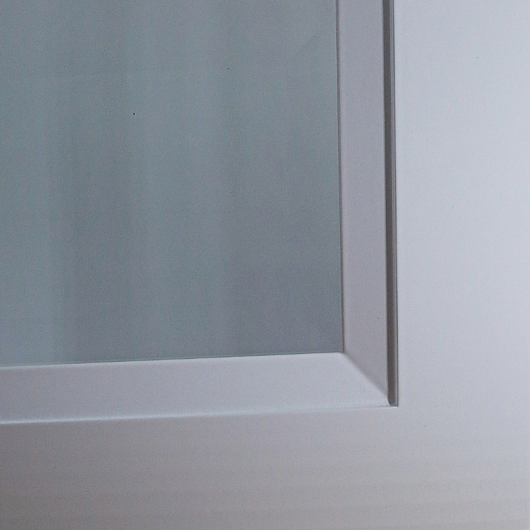 Beveled Glass Inserts for Framed Glass-Door Cabinets