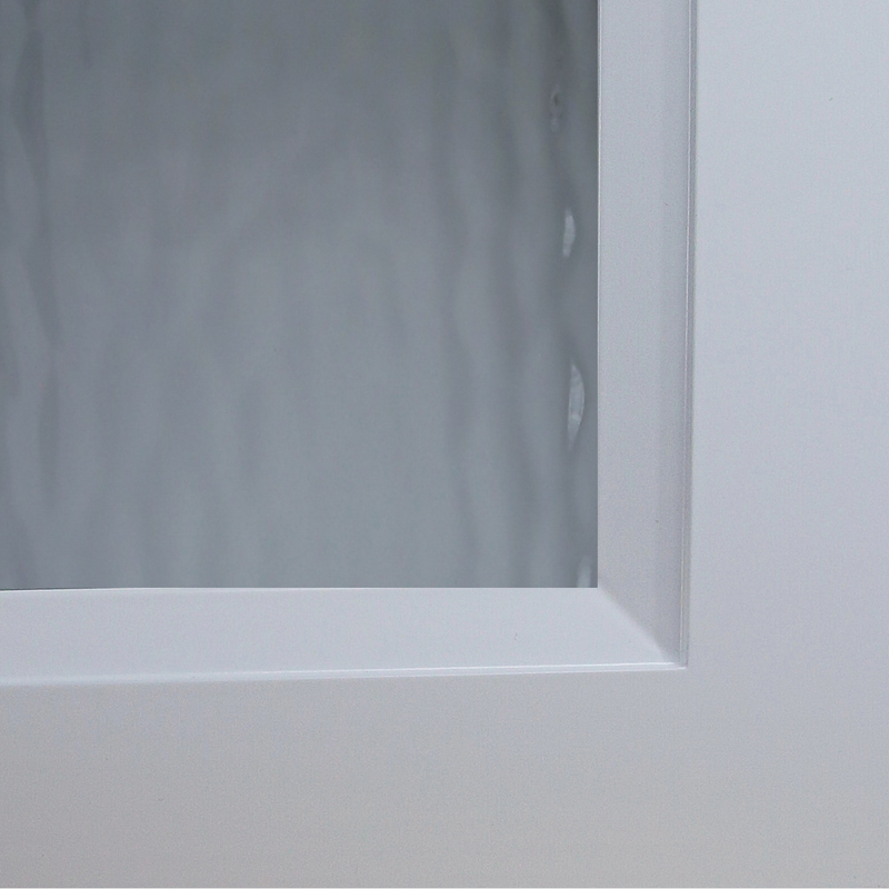 Clear Wavy Glass Inserts for Framed Glass-Door Cabinets
