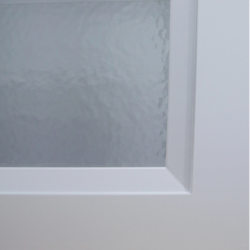 Hammered Glass Inserts for Framed Glass-Door Cabinets