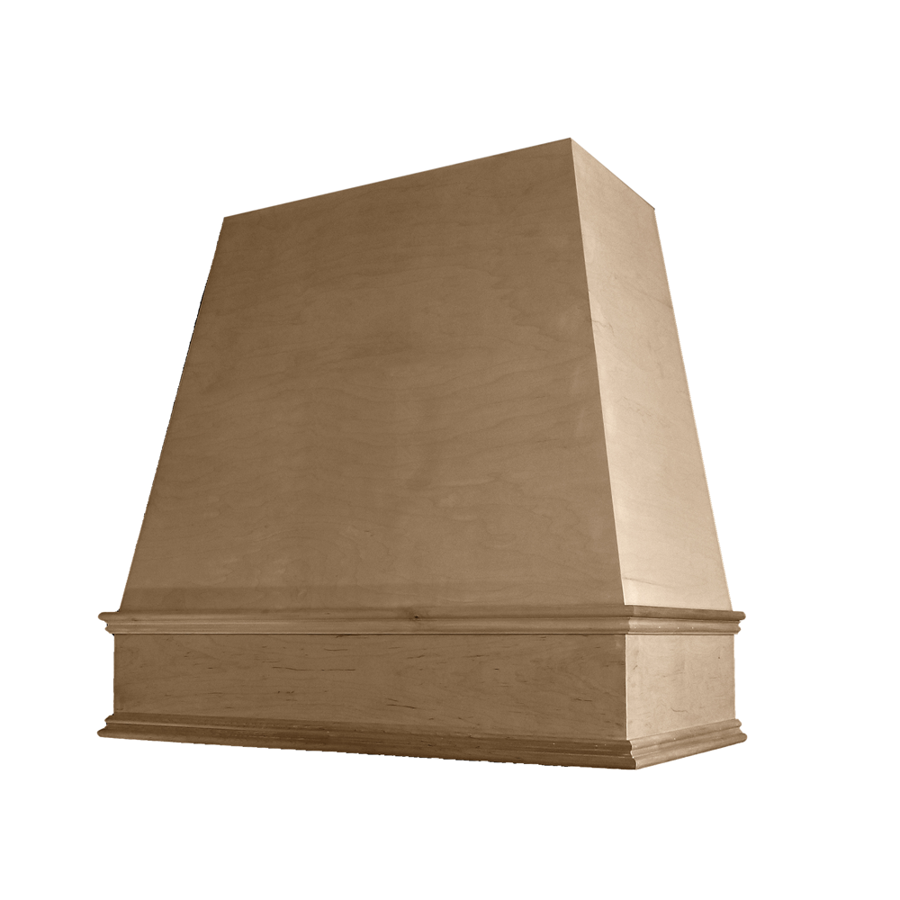 Tapered Classic Moulding Smooth Raleigh Wood Hood 36W x 48H