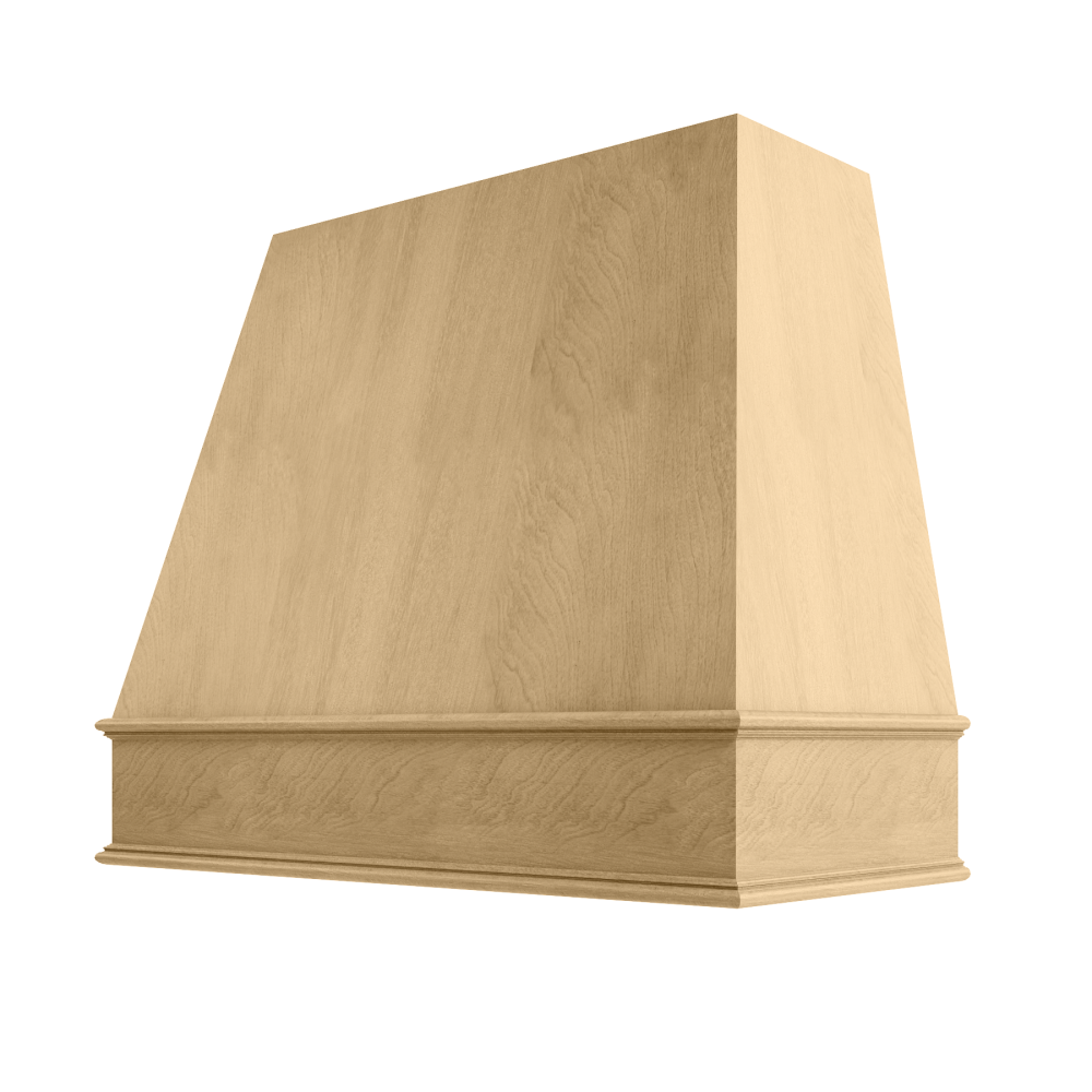 Tapered Classic Moulding Smooth Raleigh Wood Hood 42W x 48H