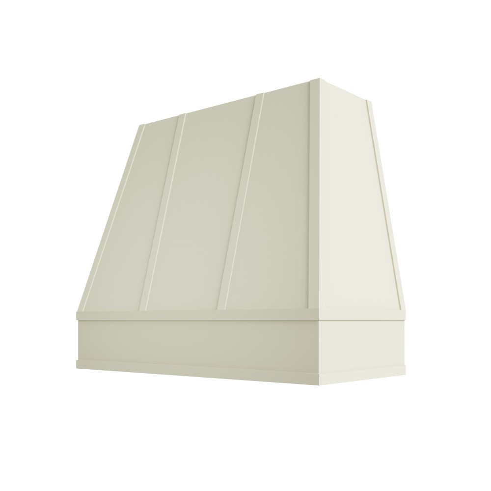 Tapered Flat Moulding Strapped Raleigh Wood Hood 42W x 48H