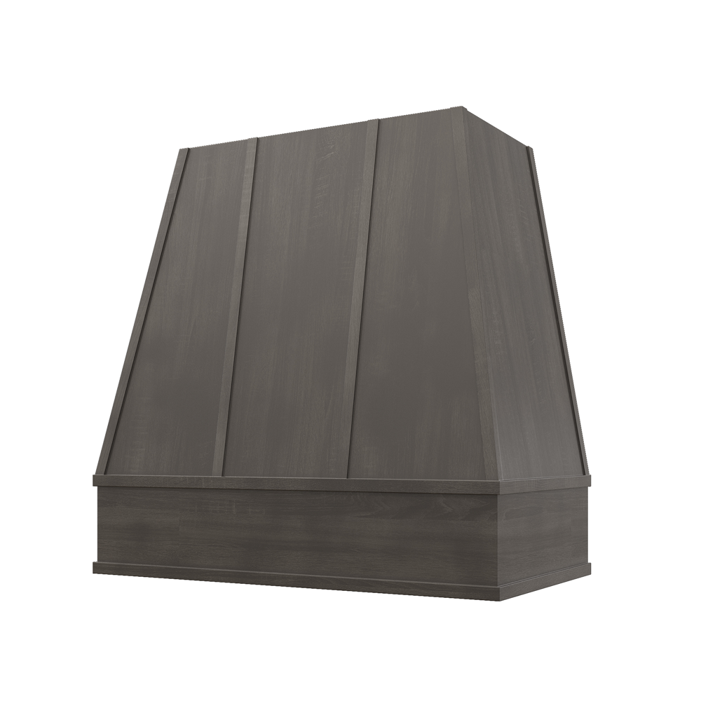 Tapered Flat Moulding Strapped Raleigh Wood Hood 42W x 36H