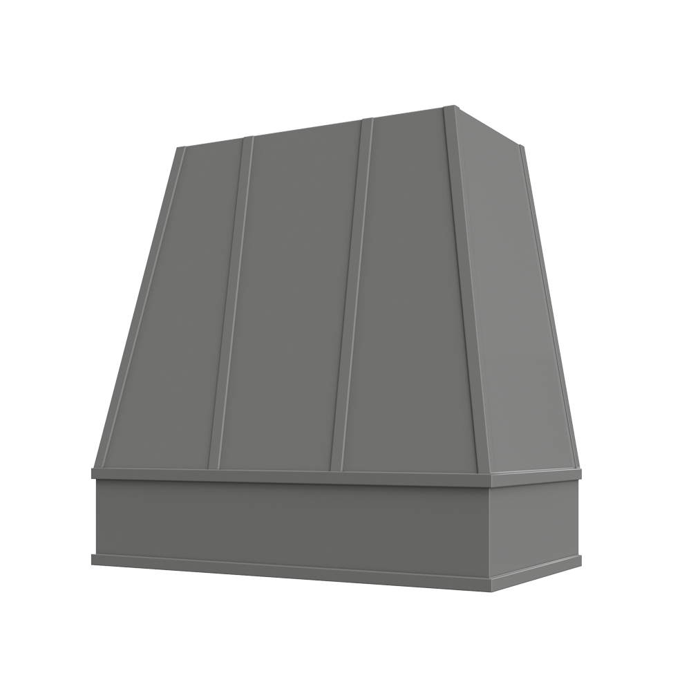 Tapered Flat Moulding Strapped Raleigh Wood Hood 42W x 48H