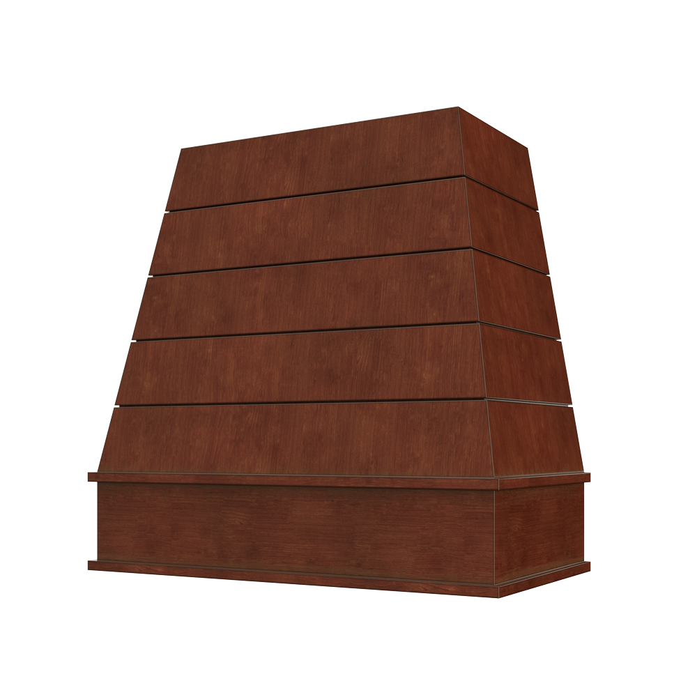 Tapered Block Moulding Shiplap Raleigh Wood Hood 36W x 36H