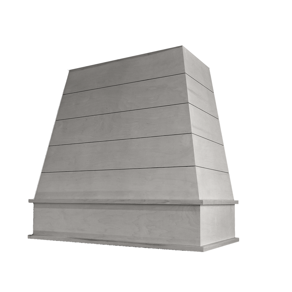 Tapered Block Moulding Shiplap Raleigh Wood Hood 48W x 36H