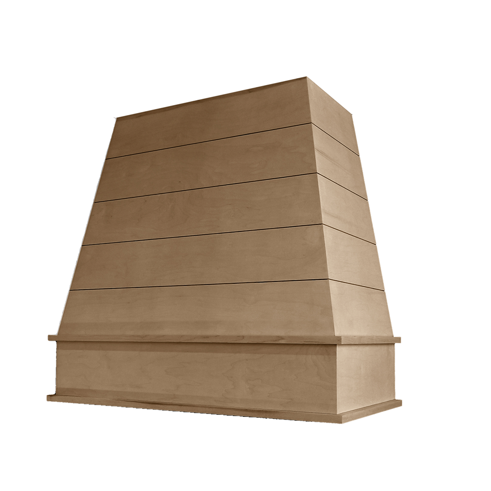 Tapered Block Moulding Shiplap Raleigh Wood Hood 30W x 36H