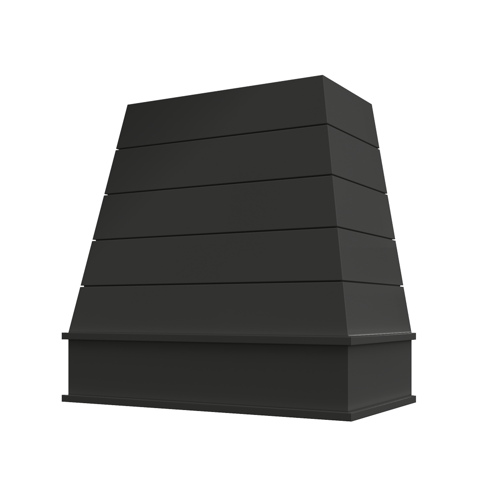 Tapered Block Moulding Shiplap Raleigh Wood Hood 30W x 36H
