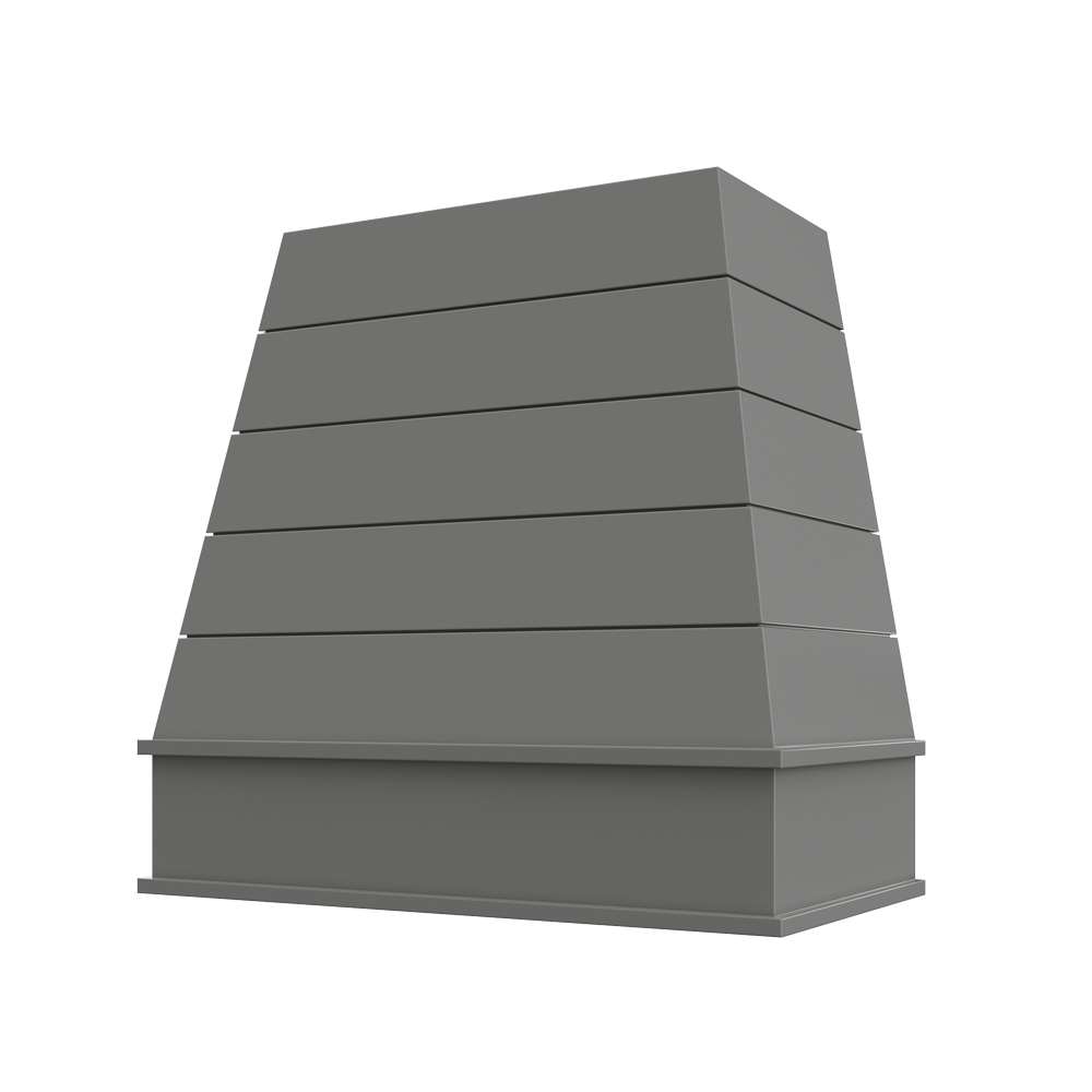 Tapered Block Moulding Shiplap Raleigh Wood Hood 36W x 36H