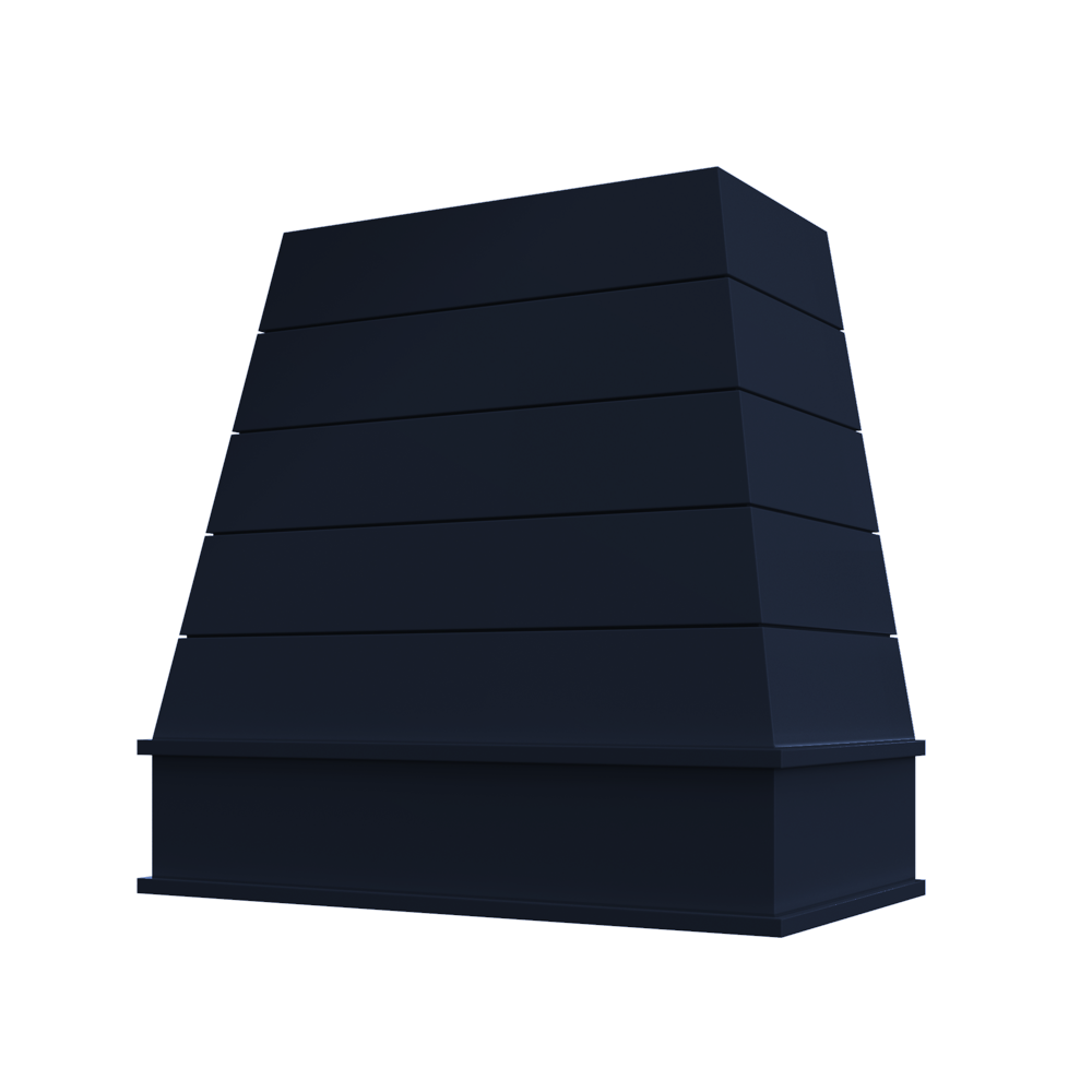 Tapered Block Moulding Shiplap Raleigh Wood Hood 48W x 36H