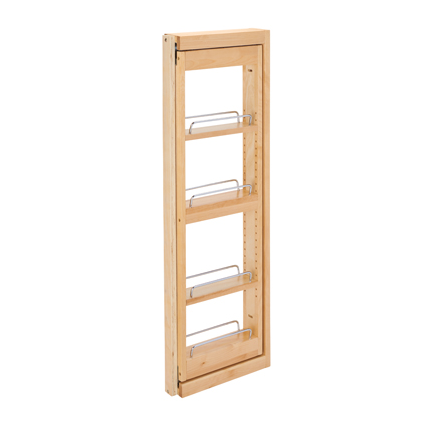 6" Tiered Wall Filler Between Cabinet Pullout w/ Ball Bearing Soft-Close (36"H Wall Cabinets) Note: To be used in conjunction with an F642 (trimmed)
