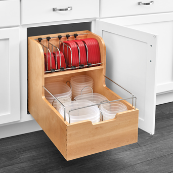 Base Cabinet Food Storage Container Organizer (Fits 18" Base) Note: Fits a B18
