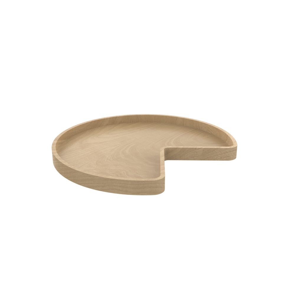 28" Banded Wood Kidney Shape Lazy Susan Single Shelf with Steel Bearing Note: Single Lazy Susan. Fits a BER33 & BER36