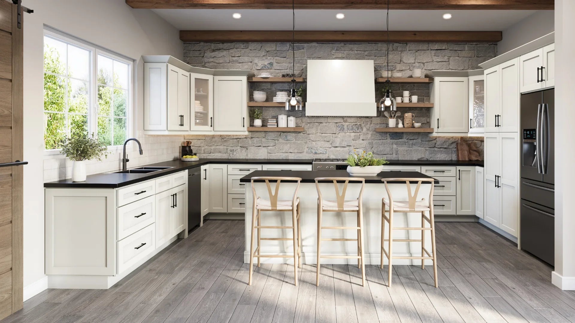 Shaker Antique White Vanity Sink Base Cabinet