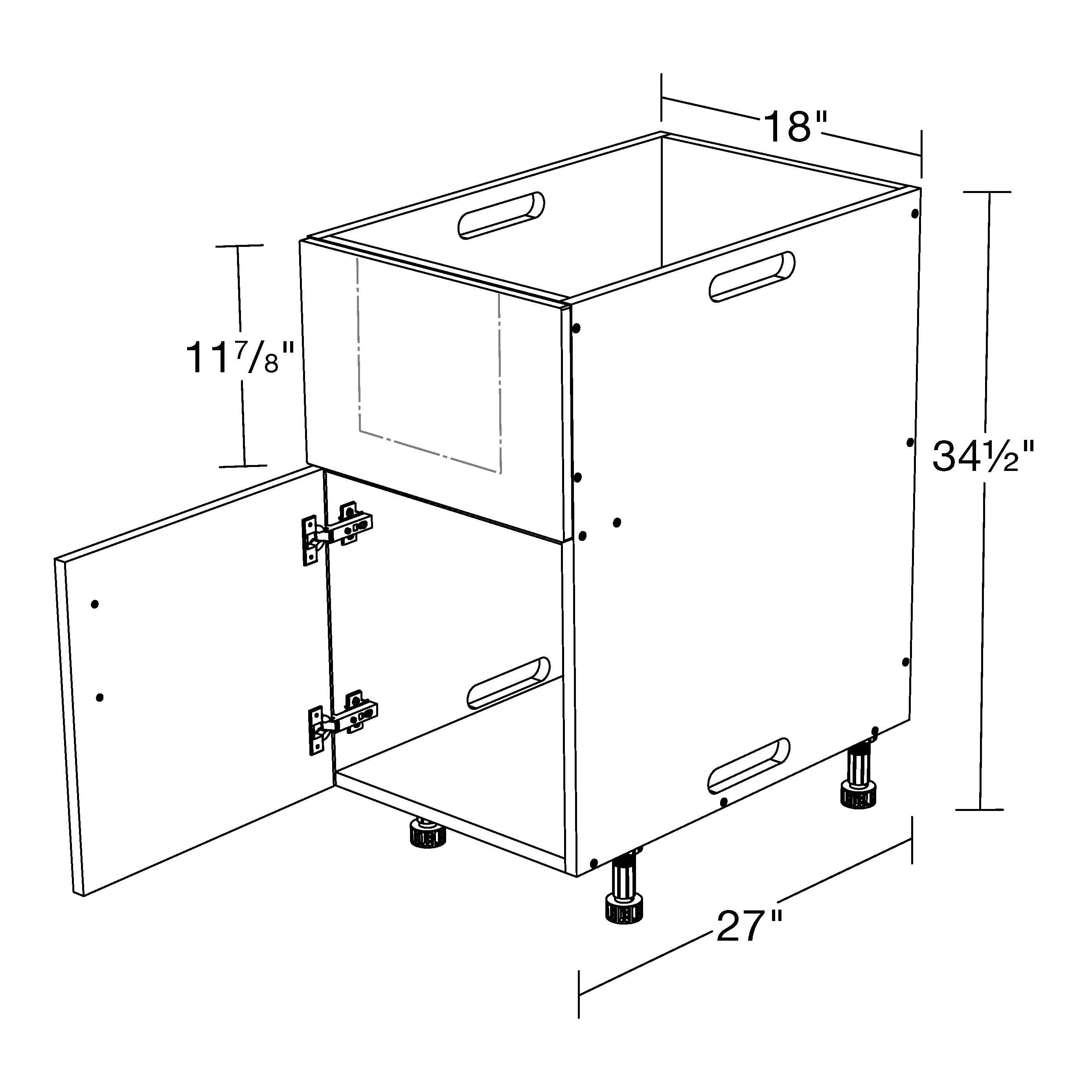 Outdoor Kitchen Island – 8ft – Grill + Fridge Package 2