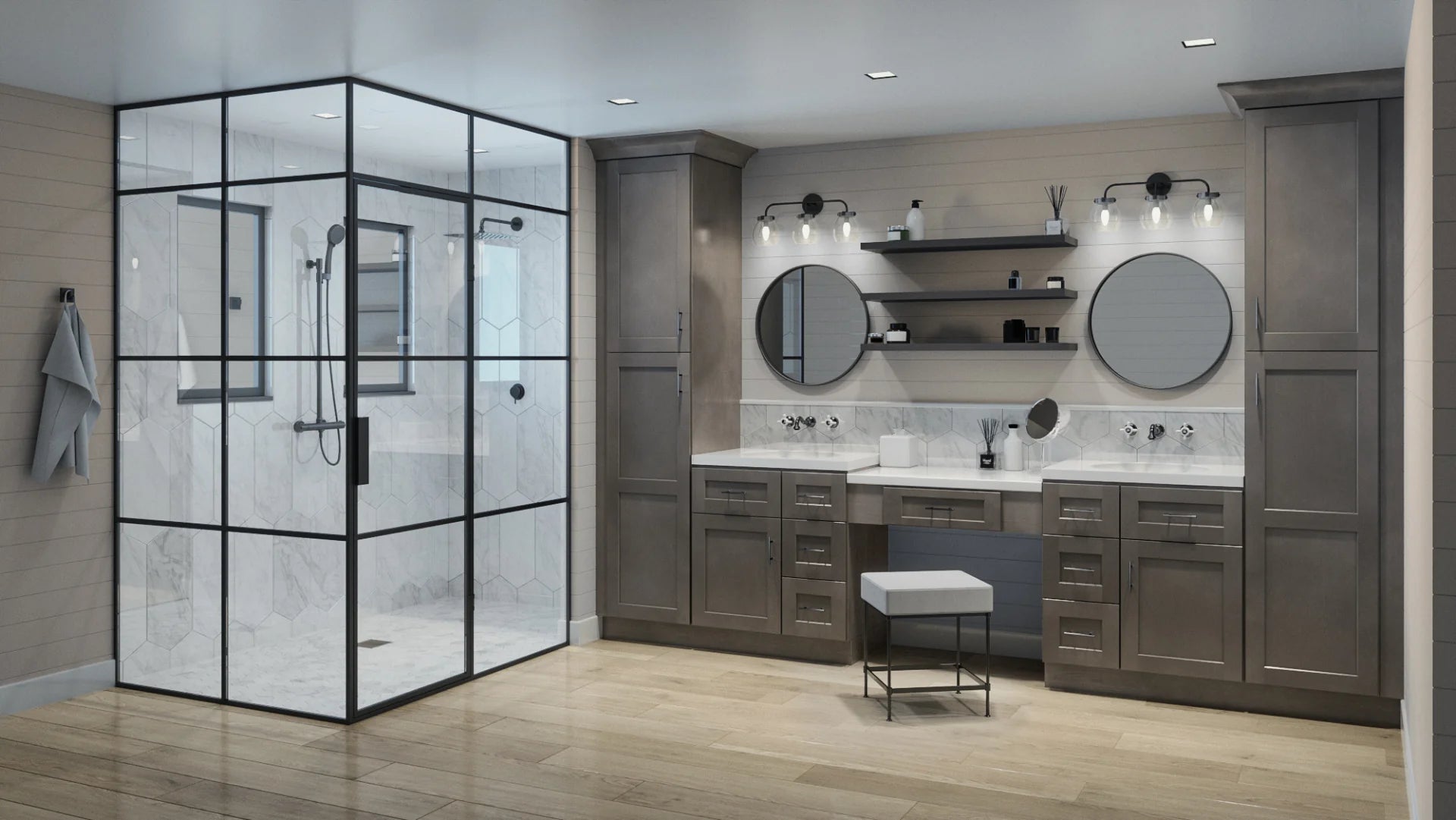Shaker Cinder 36" x 24" Wall Cabinet (W362424)