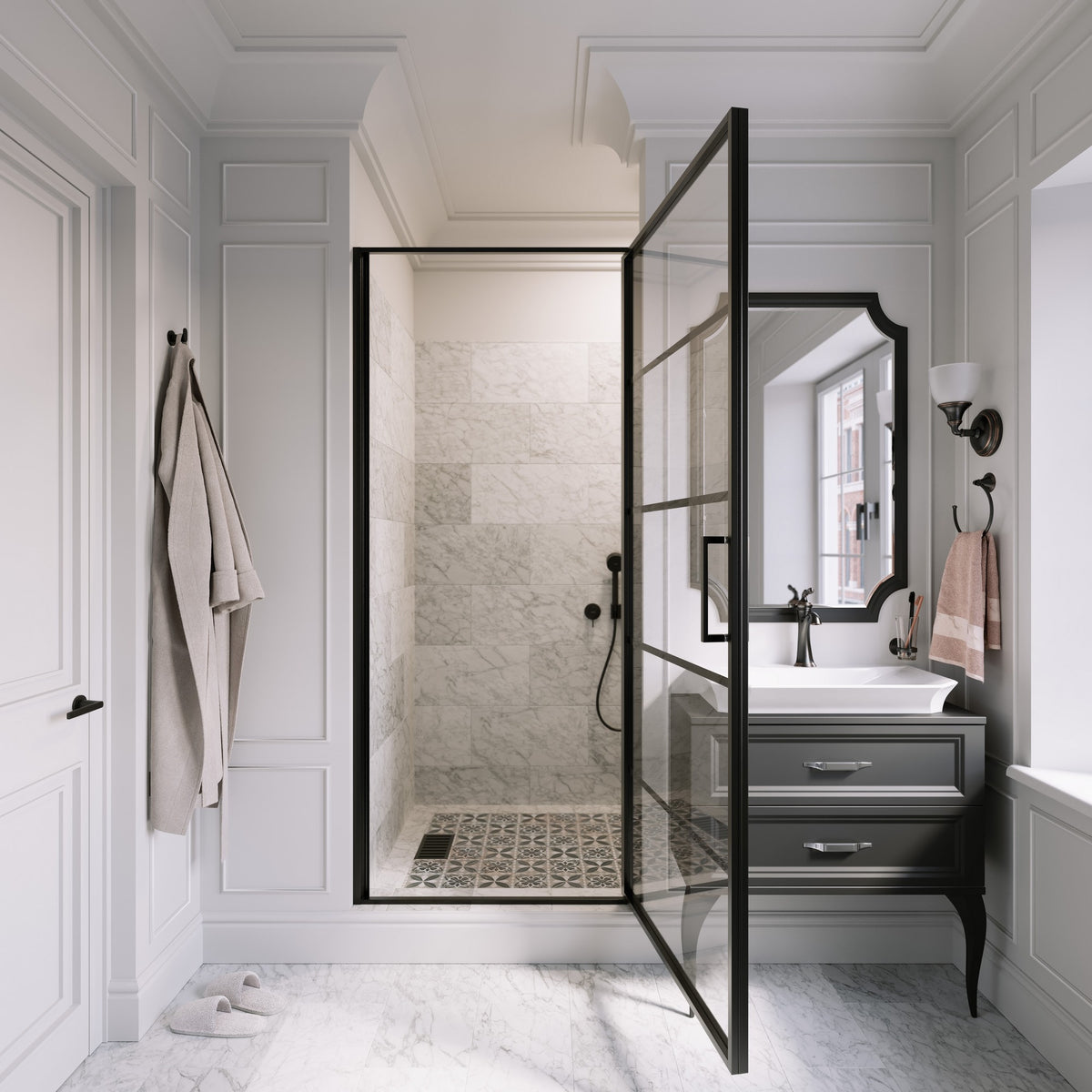 Seawin Axio Horizon Pivot Shower Door product detail 1