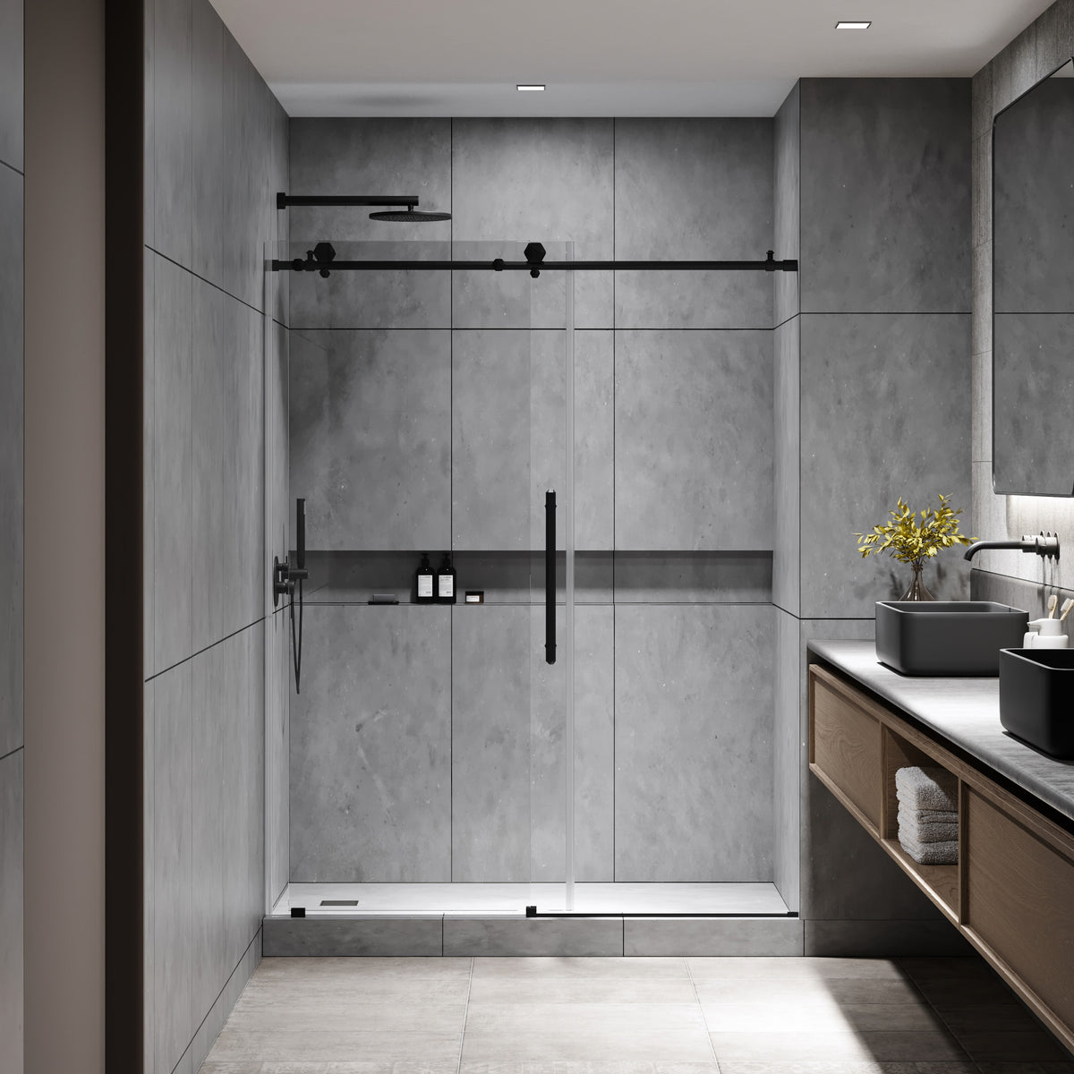 Seawin Diamond Sliding Shower Door product detail 1
