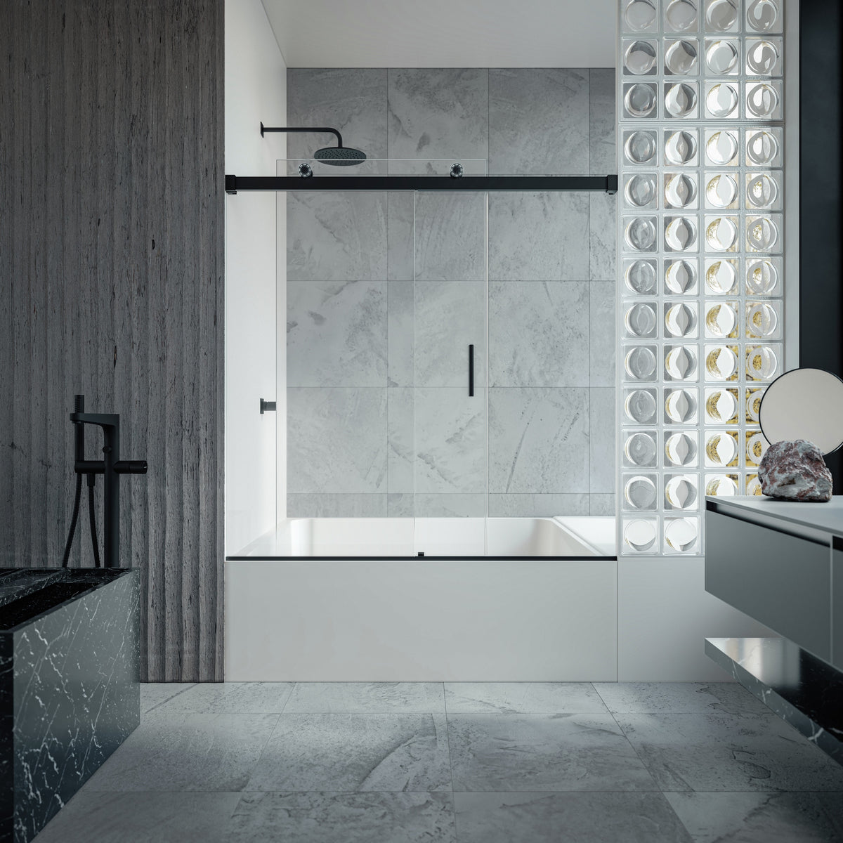 Seawin Runway Sliding Bathtub Door product detail 1