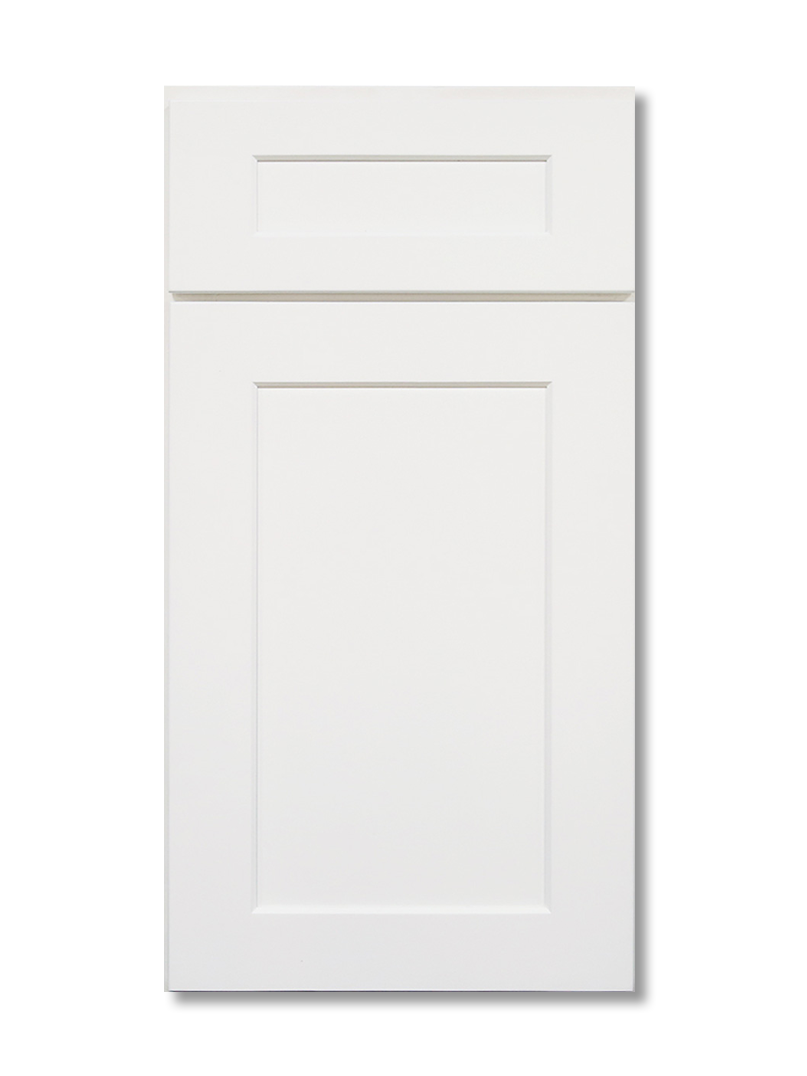 Shaker White 36-inch ADA-Height Double-Drawer Base Cabinet - Shaker White door style
