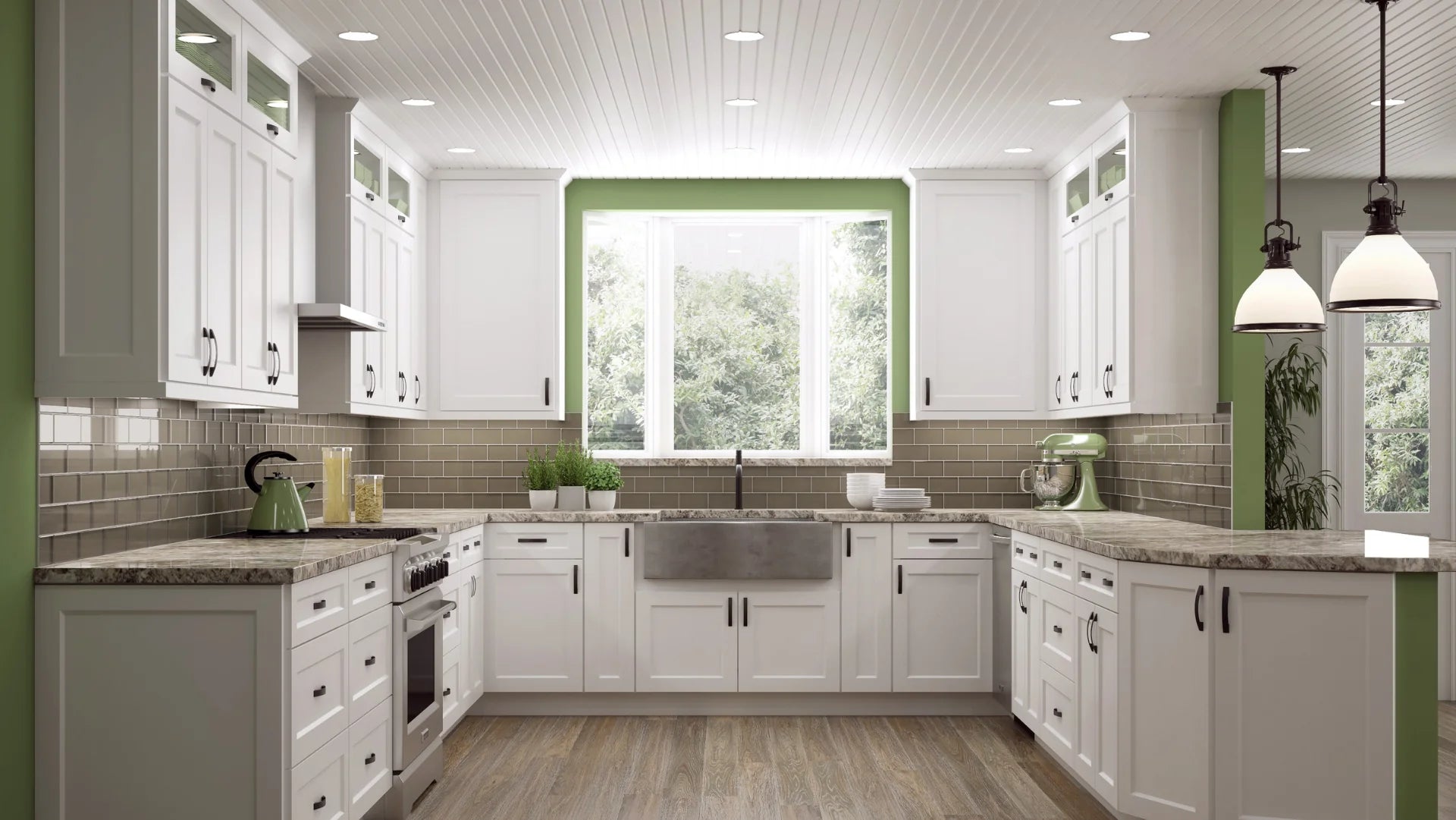 Shaker White 30" x 18" Wall Open Cabinet (WOC3018)
