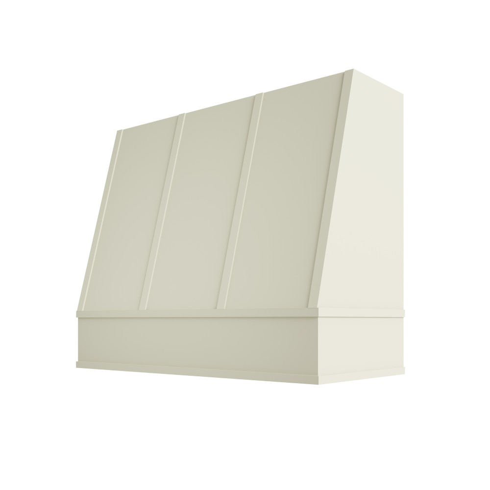 Wilmington Angled Flat Moulding Strapped Wood Hood