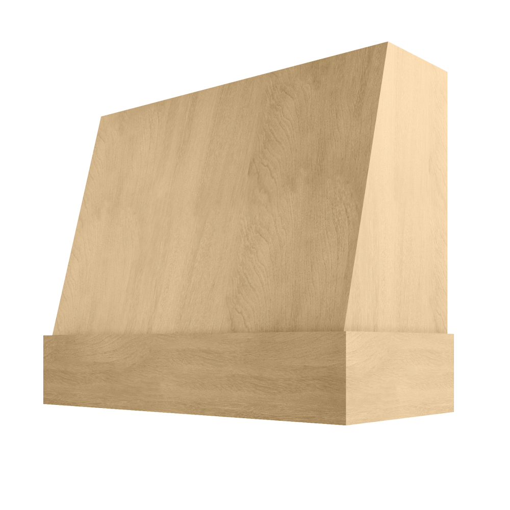 Charlotte Curved Classic Moulding Smooth Wood Hood 30W x 48H