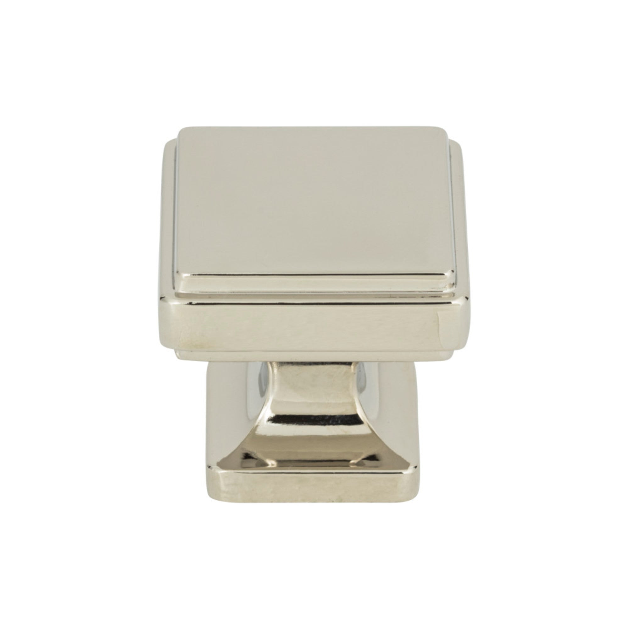Kate Square Knob - Polished Nickel